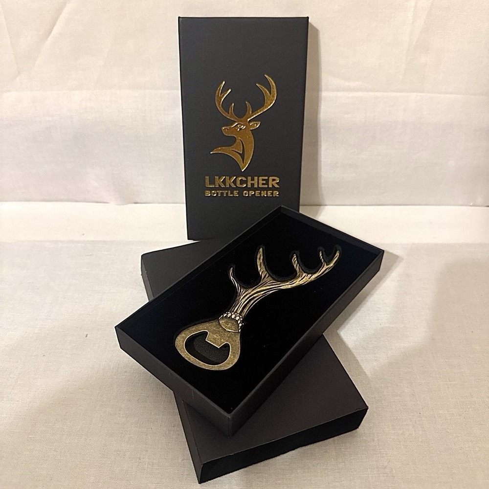LKKCHER Deer‎ Bottle Opener, Mens Bottle Opener, Novelty Father's Day Birthday